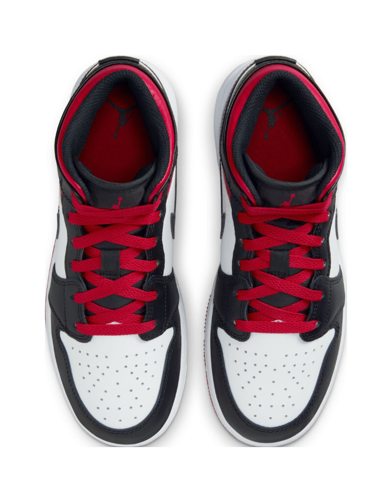 Jordan Air Jordan 1 Mid Bg- White/Red/Black