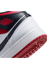 Jordan Air Jordan 1 Mid Bg- White/Red/Black Jordan Air Jordan 1 Mid Bg- White/Red/Black