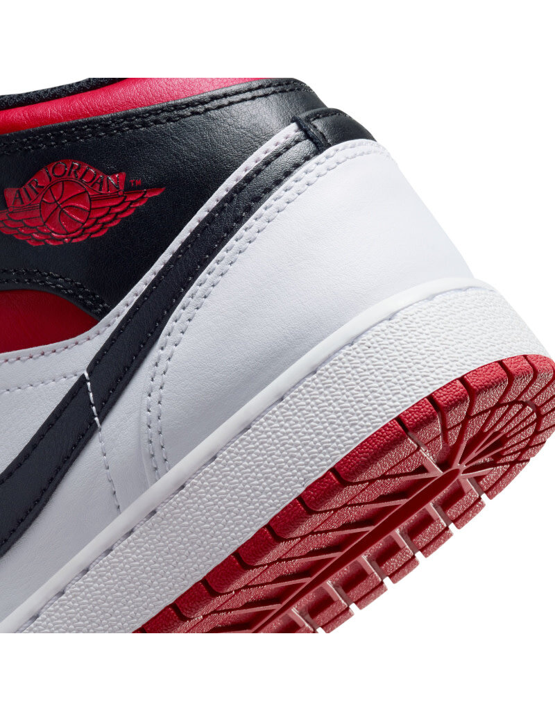Jordan Air Jordan 1 Mid Bg- White/Red/Black
