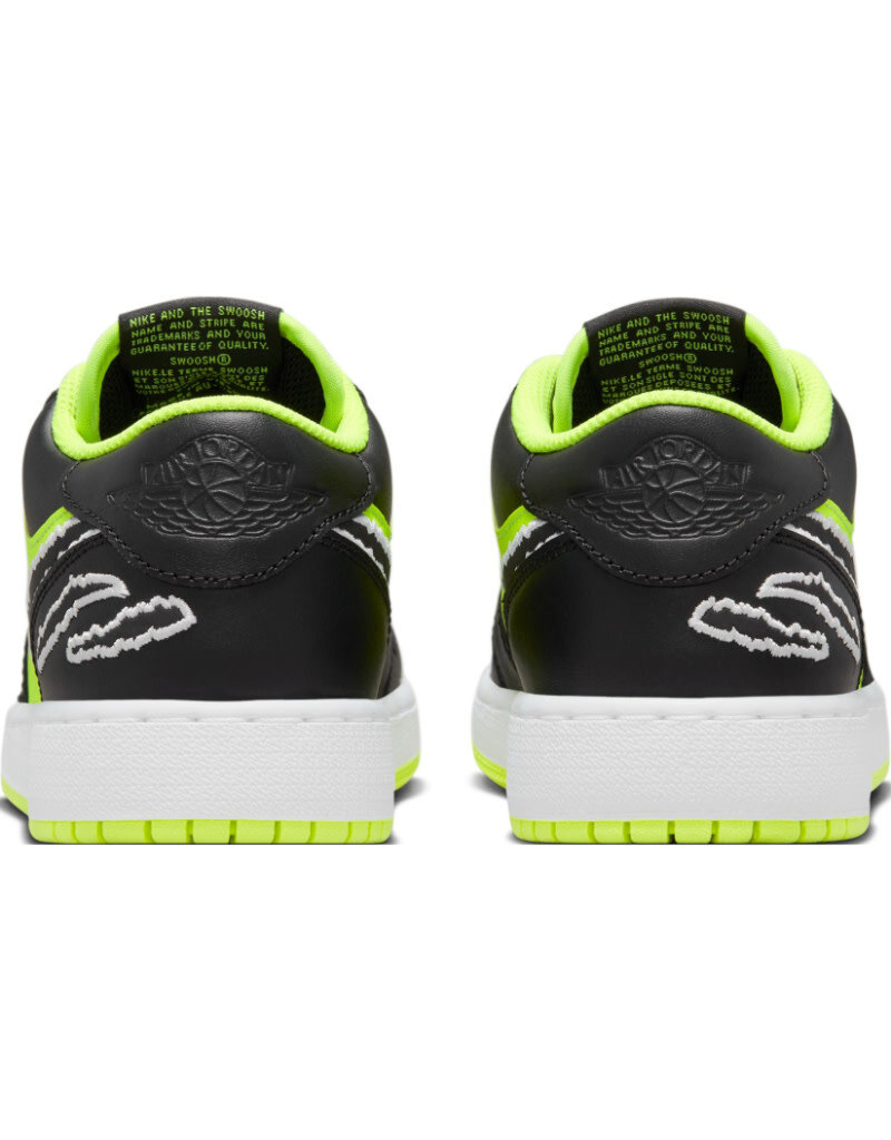 Jordan Air Jordan 1 Low Se Hns Bg- Black/Neon/White