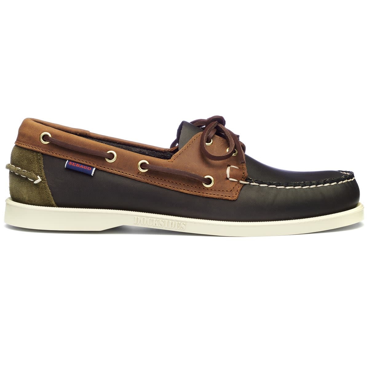 Sebago Portland Lea Oil CH Sue- Blue Navy- Brown Tan- Green Musk