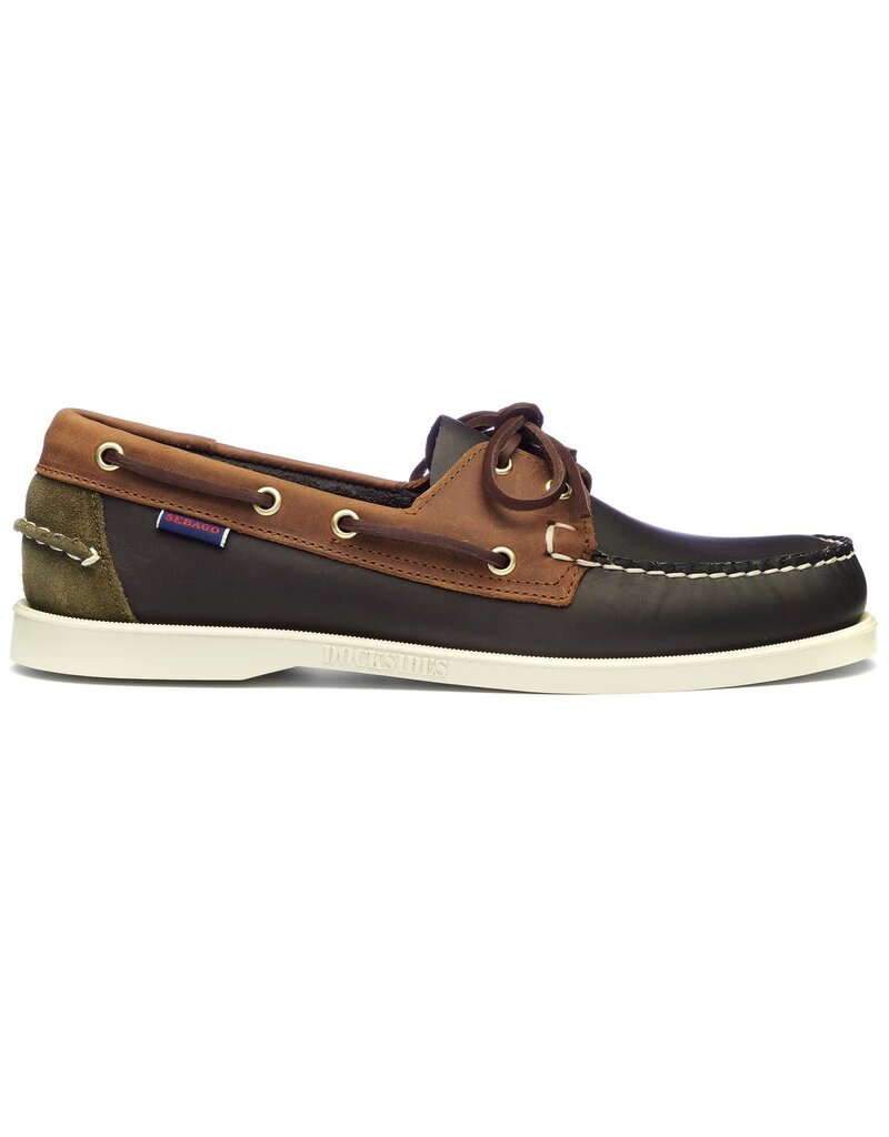 Sebago Portland Lea Oil CH Sue- Blue Navy- Brown Tan- Green Musk