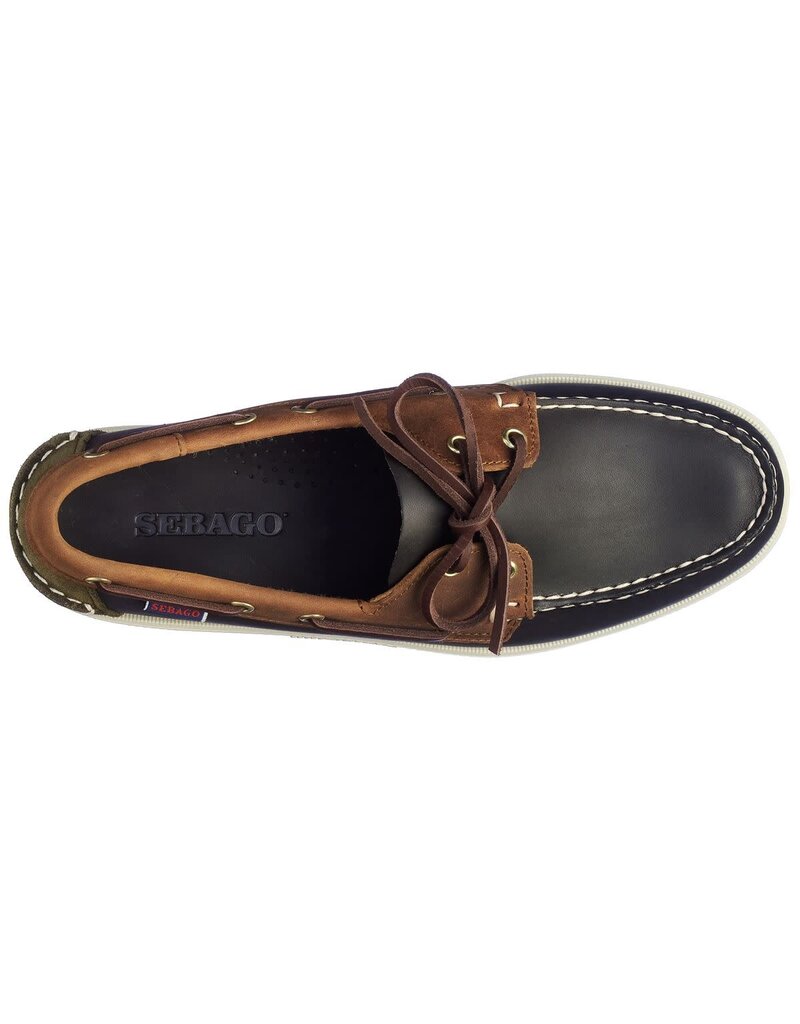 Sebago Portland Lea Oil CH Sue- Blue Navy- Brown Tan- Green Musk