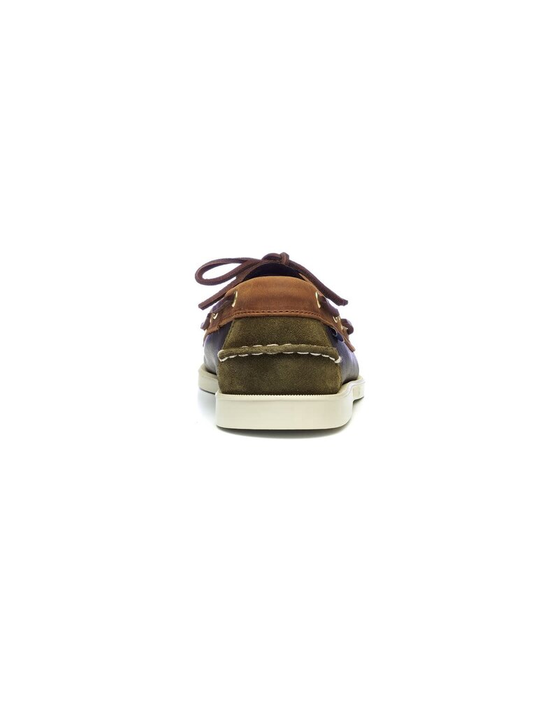 Sebago Portland Lea Oil CH Sue- Blue Navy- Brown Tan- Green Musk