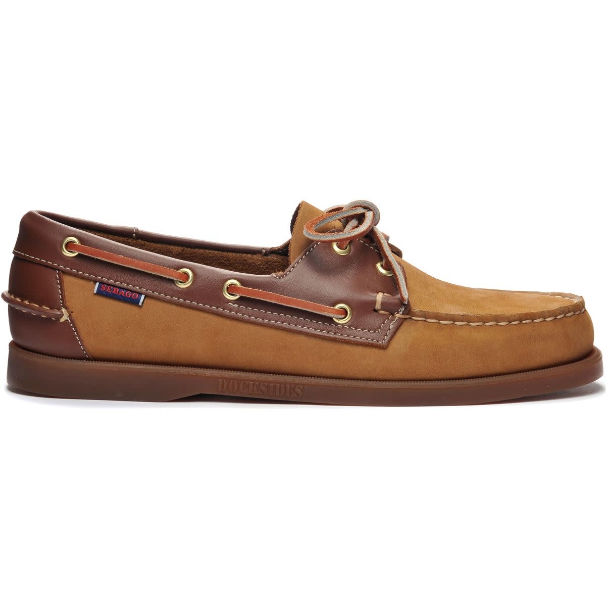 Sebago Portland Spinnaker Nbk Fgl- BrownTan-DkBrown-Gum