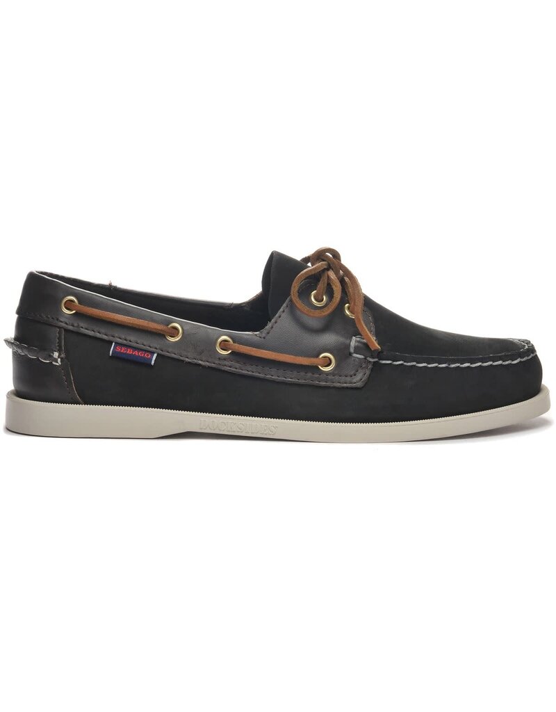 Sebago Portland Spinnaker Nbk Fgl- Black/Dk Brown