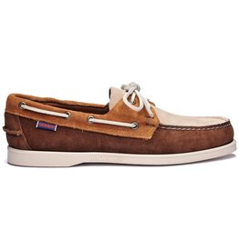 Sebago Portland Jib- DkBrown/Cognac/Beige
