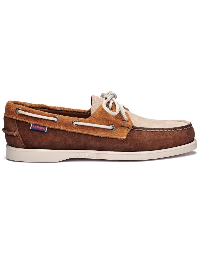 Sebago Portland Jib- DkBrown/Cognac/Beige