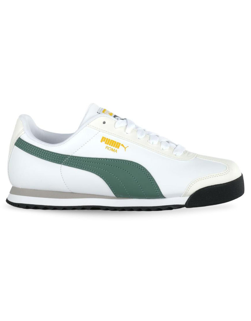 Roma Basic- White/Green - Sports Gallery