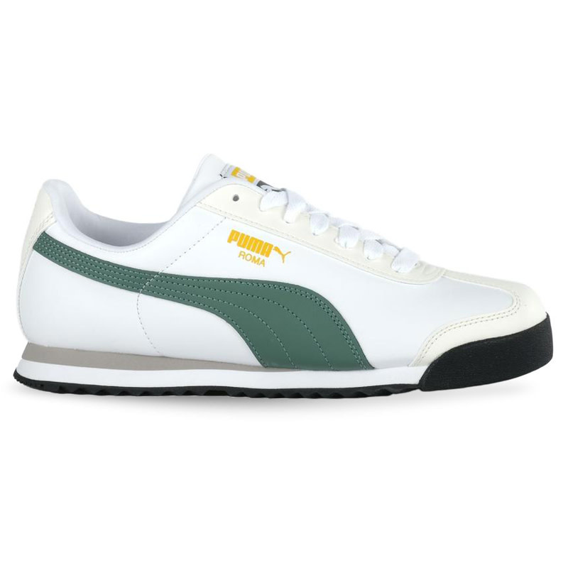 Roma Basic- White/Green - Sports Gallery