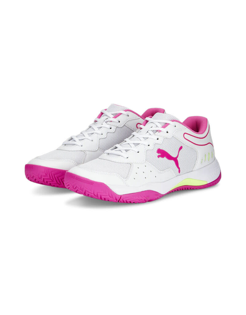 Puma Wmns Solarsmash Rct- White/Pink/Yellow