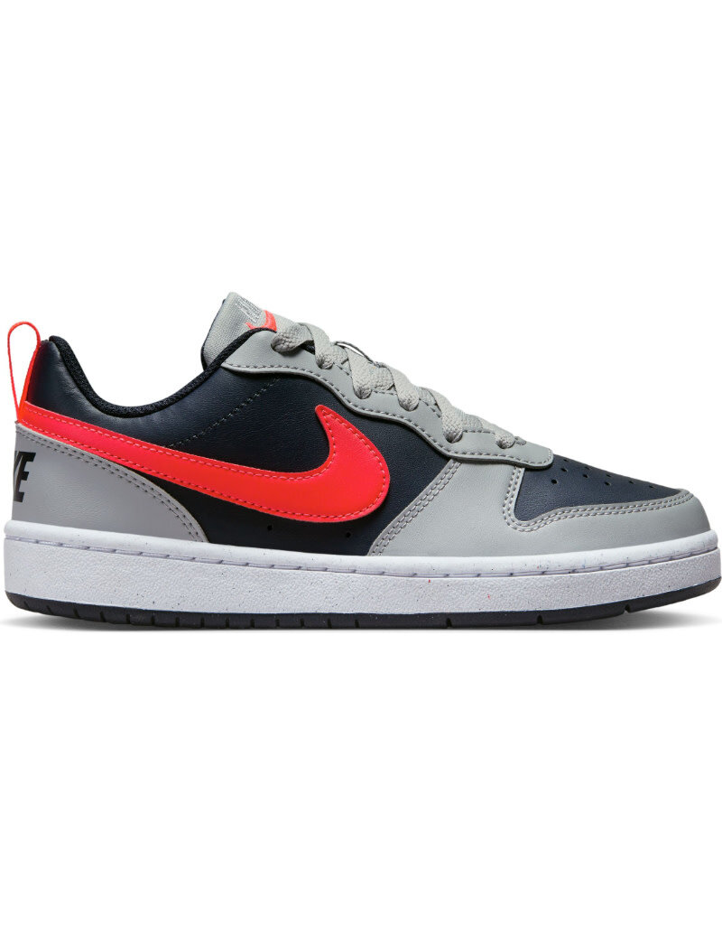 Nike Court Borough Low Recraft Bg- Dk Grey/Smoke Grey/Red - Sports Gallery