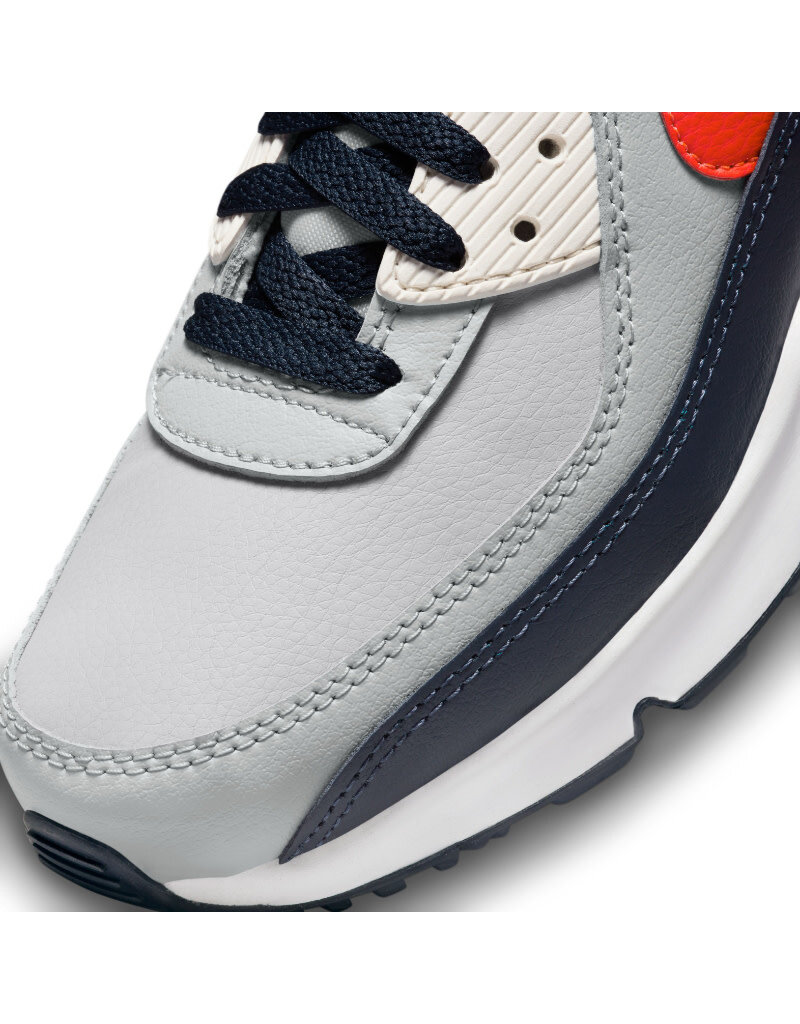 Nike Nike Air Max 90 Ltr Gs- Grey/Red/Navy
