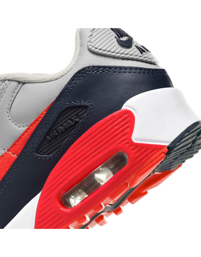Nike Nike Air Max 90 Ltr Gs- Grey/Red/Navy