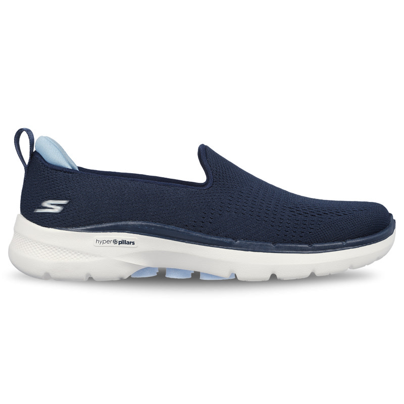Skechers W Go Walk 6 - Ocean Splash- Navy/Blue/Black
