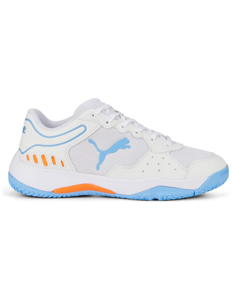 Puma Jr Solarsmash Rct- White/Lightblue/Orange