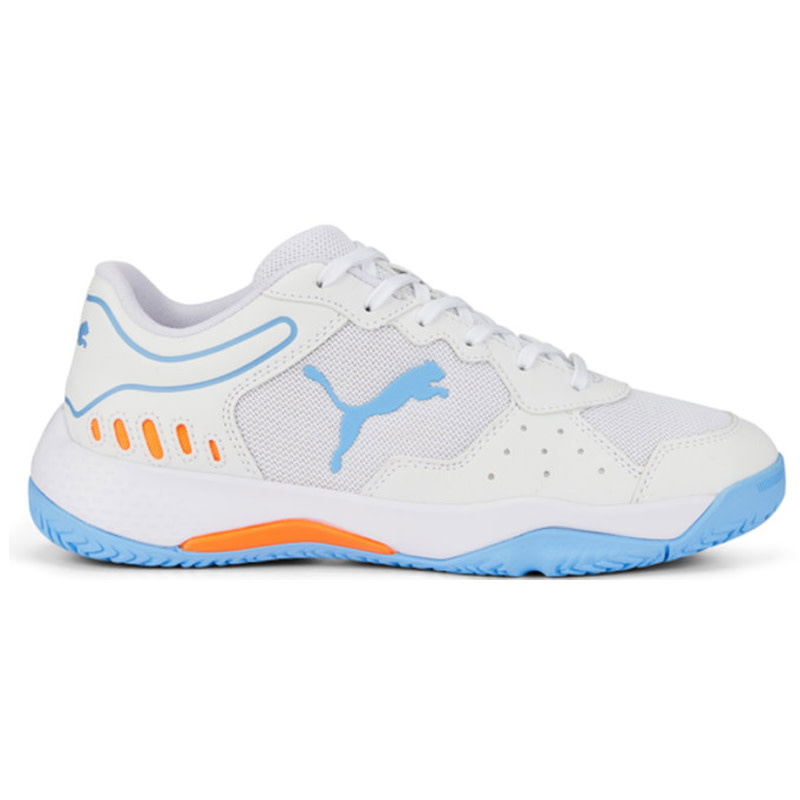Puma Jr Solarsmash Rct- White/Lightblue/Orange