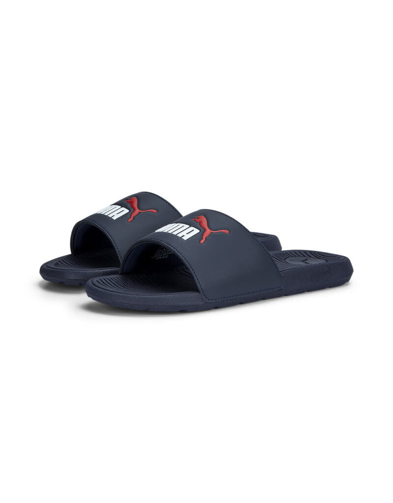 Puma Jr Cool Cat 2.0 Slide- Navy/White/Red