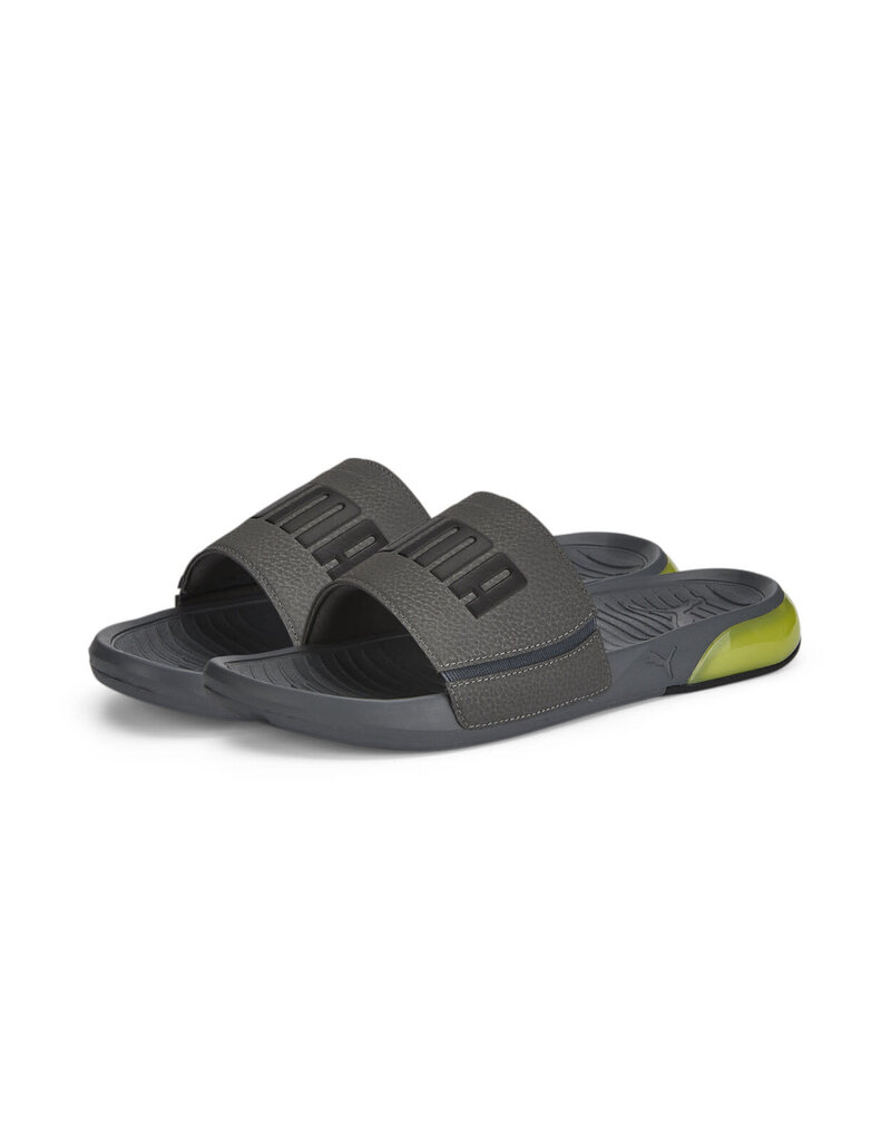 Puma Viz Cat Slide- Grey/Neon