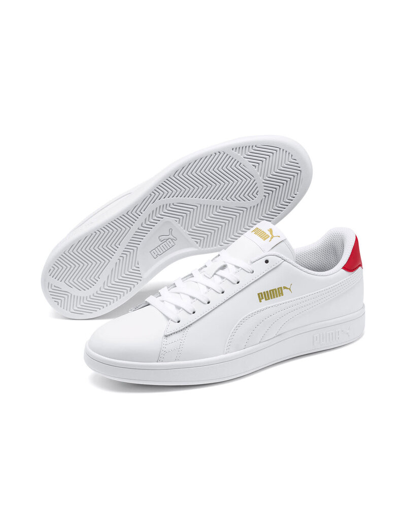 Puma Puma Smash V2 L- White/Red/Gold