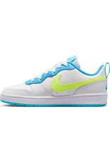 Nike Court Borough Low Gs- White/Blue/Lime