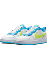 Nike Court Borough Low Gs- White/Blue/Lime