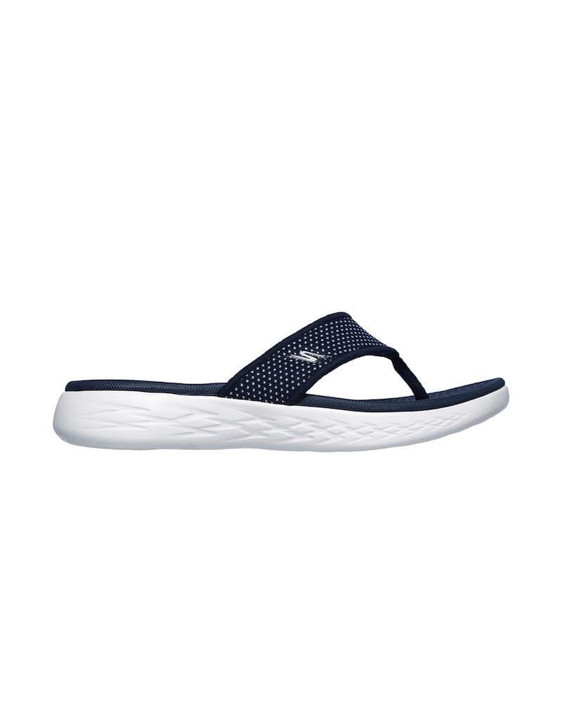 Skechers W On The Go 600 Slipper- Navy/White