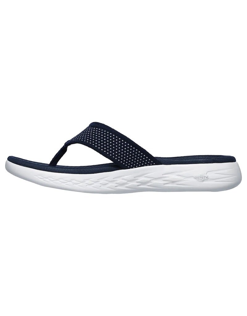 Skechers W On The Go 600 Slipper- Navy/White
