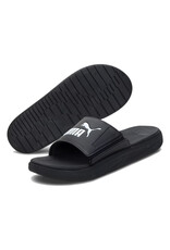 Puma Slides Softride Slide- Black/White/Black