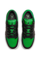 Jordan Air Jordan 1 Low Bg- Black/Black-Lucky Green-White Jordan Air Jordan 1 Low Bg- Black/Black-Lucky Green-White