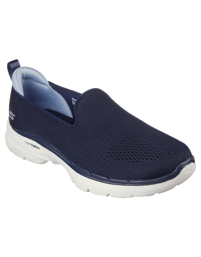 Skechers W Go Walk 6 - Ocean Splash- Navy/Blue/Black