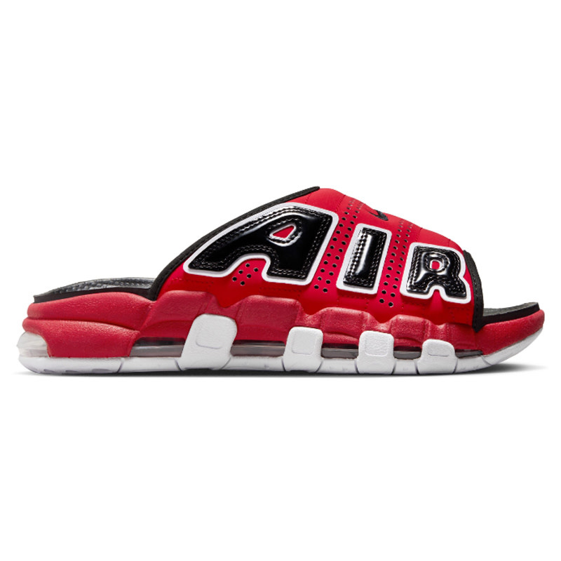 Nike Air More Uptempo Slide- Red/Black - Sports Gallery