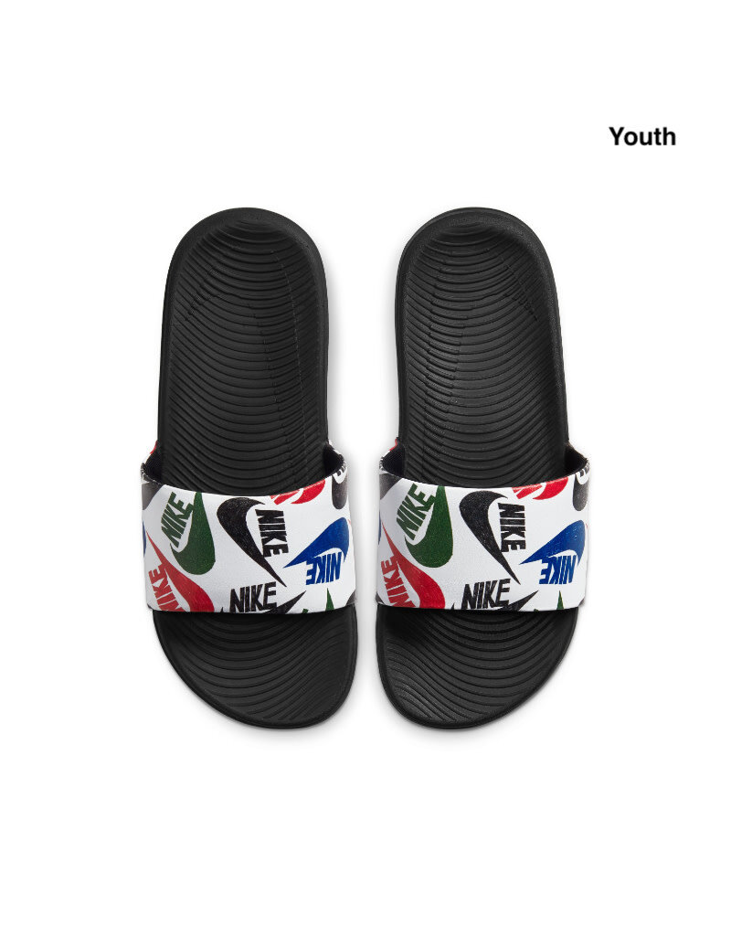 Nike Kawa Slide Jdi BGP-  White/Black/Multi