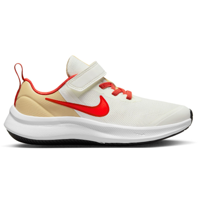 Nike K Nike Star Runner 3 Psv- White/Red/Yellow