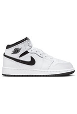 Jordan Air Jordan 1 Mid GS- White/Black