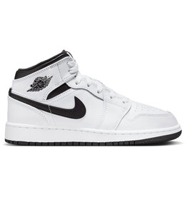 Jordan Air Jordan 1 Mid GS- White/Black