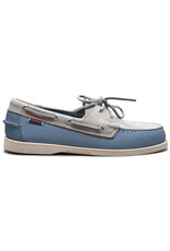 Sebago Portland Spinnaker Nbk Wax- Light Blue/White