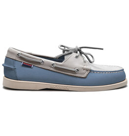 Sebago Portland Spinnaker Nbk Wax- Light Blue/White