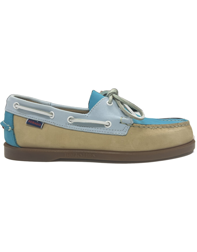 Sebago Docksides Portland Multiple- Turqioise/Light Blue/Tan