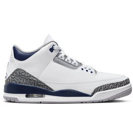 Jordan Air Jordan 3 Retro- White/Navy/Grey