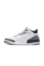 Jordan Air Jordan 3 Retro- White/Navy/Grey Jordan Air Jordan 3 Retro- White/Navy/Grey