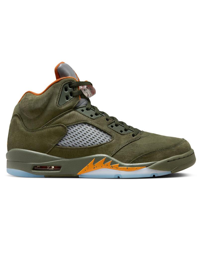 Jordan Air Jordan 5 Retro- Army Olive/Solar Orange