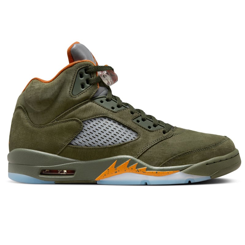 Jordan Air Jordan 5 Retro- Army Olive/Solar Orange