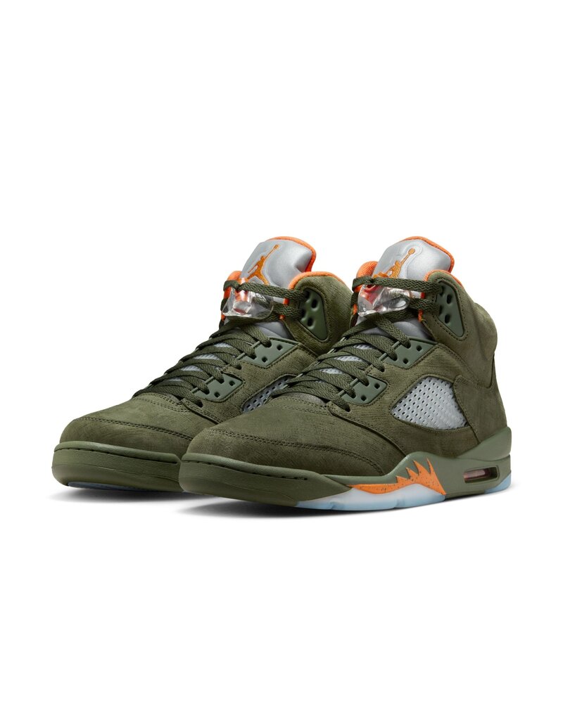 Jordan Air Jordan 5 Retro- Army Olive/Solar Orange