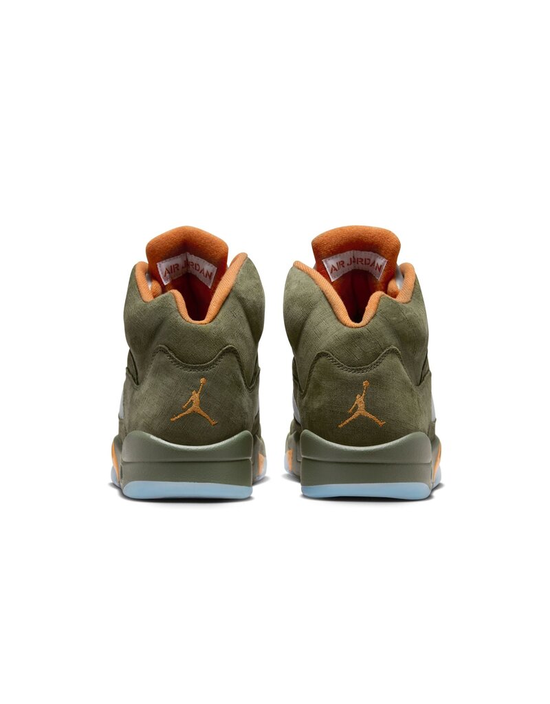Jordan Air Jordan 5 Retro- Army Olive/Solar Orange