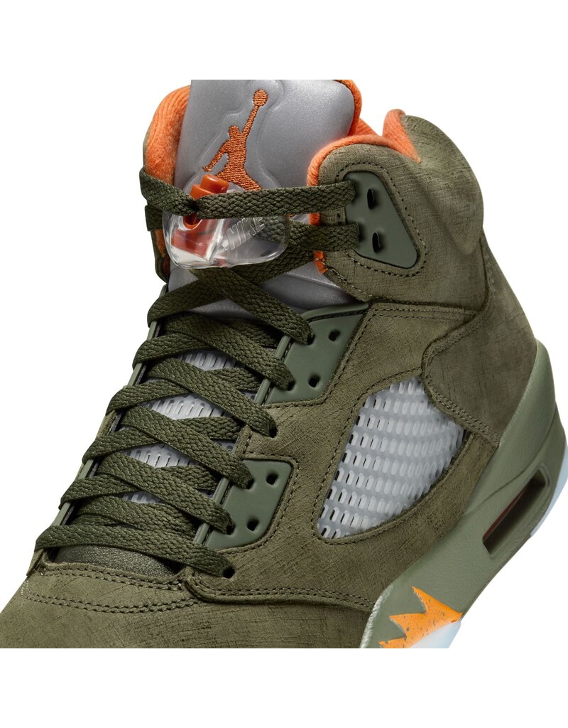 Jordan Air Jordan 5 Retro- Army Olive/Solar Orange