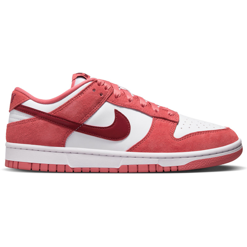 Nike W Nike Dunk Low Vday- White/Team Red/Maroon