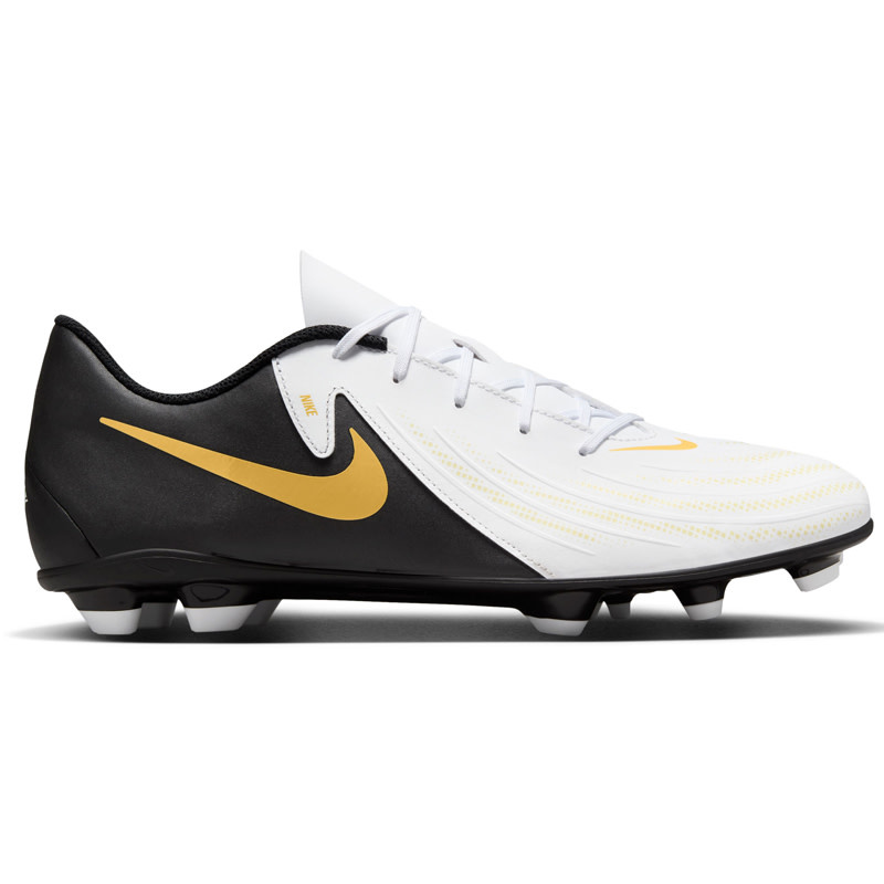 Nike Phantom Gx Ii Club Fg/Mg- White/Black/Mtlc Gold Coin