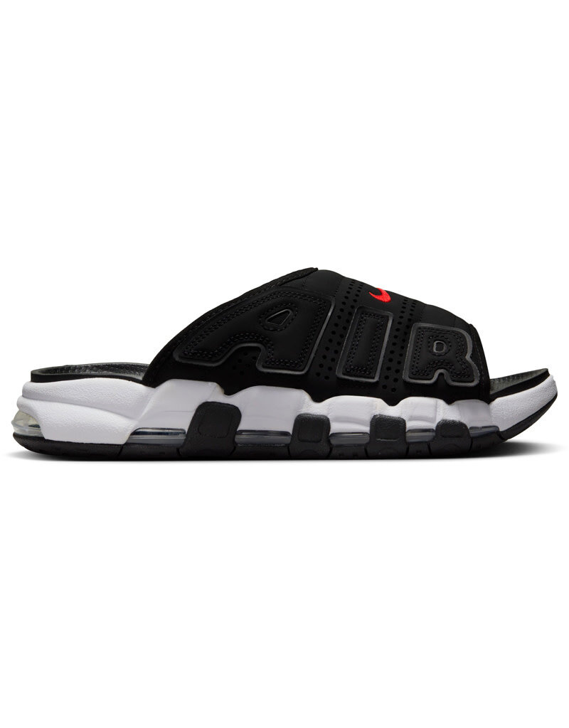 Nike Air More Uptempo Slide- Black/White-Black-Clear