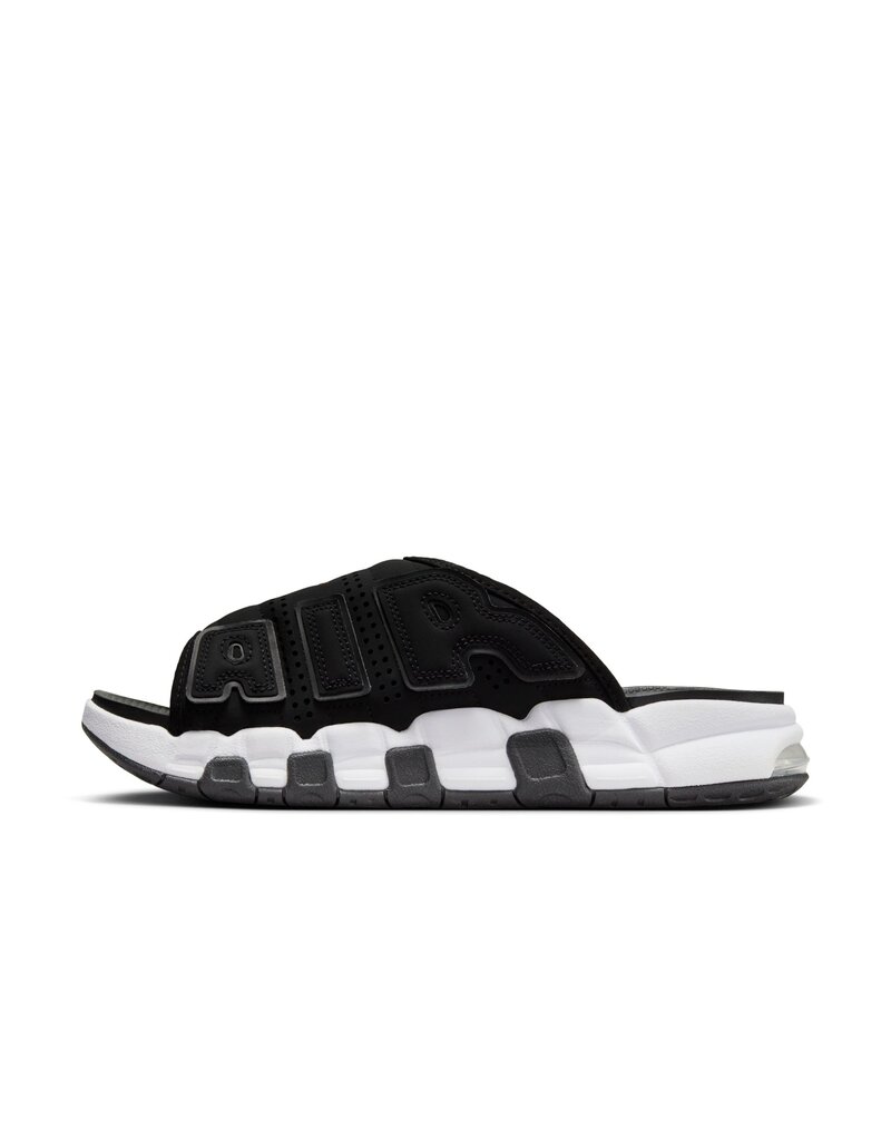 Nike Air More Uptempo Slide- Black/White-Black-Clear